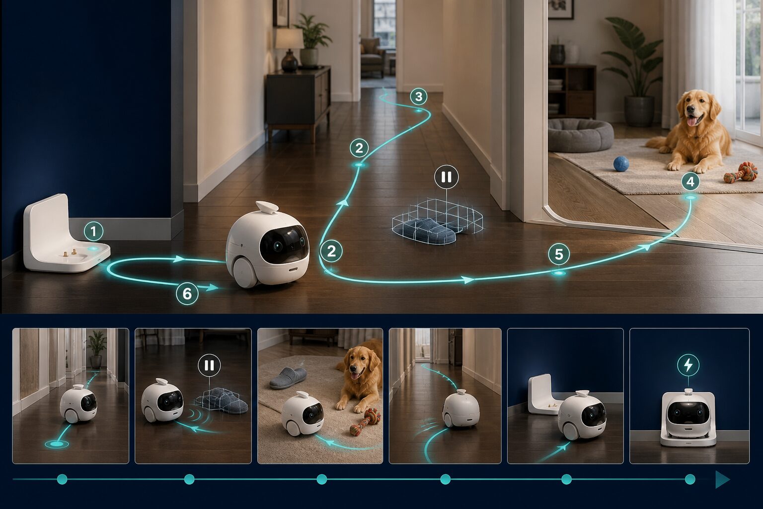Q13_plus indoor cruising and automatic return to charge